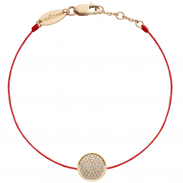 Bracelet fil full moon avec diamant or rose - Redline - 0++