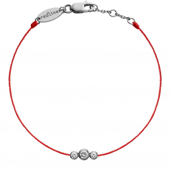 Bracelet fil avec diamant 0.20 carat en serti clos or noir - Redline - 0++