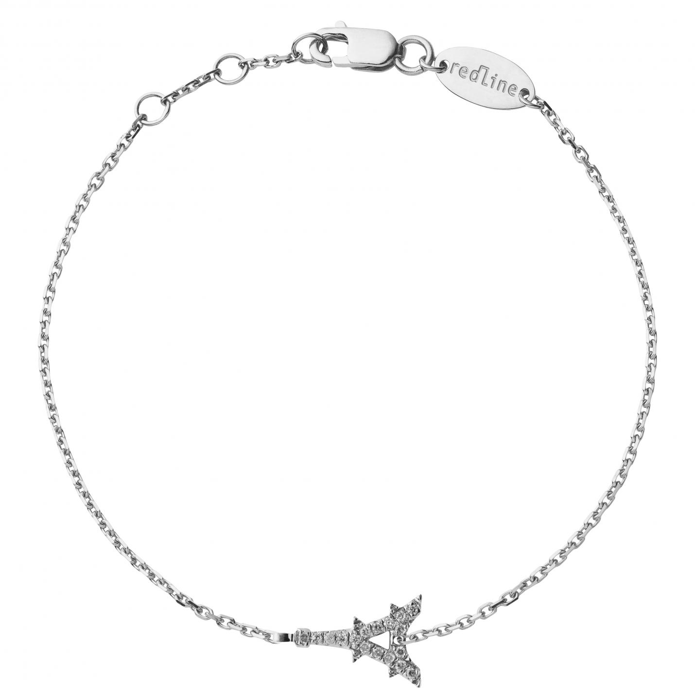 Redline Bijoux Mademoiselle Paris Bracelet Chaîne Femme avec 0.05ct