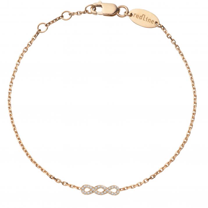 Chain Bracelet Trinity Rose Gold RedLine Jewelry - Redline - 0++