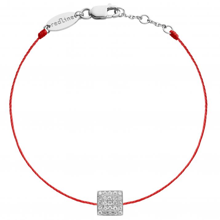 Bracelet fil avec 25 diamants or blanc - Redline - 0++