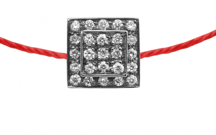 Bracelet fil avec 25 diamants or noir - Redline - 0++