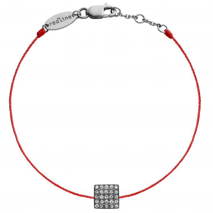 Bracelet fil avec 25 diamants or noir - Redline - 0++