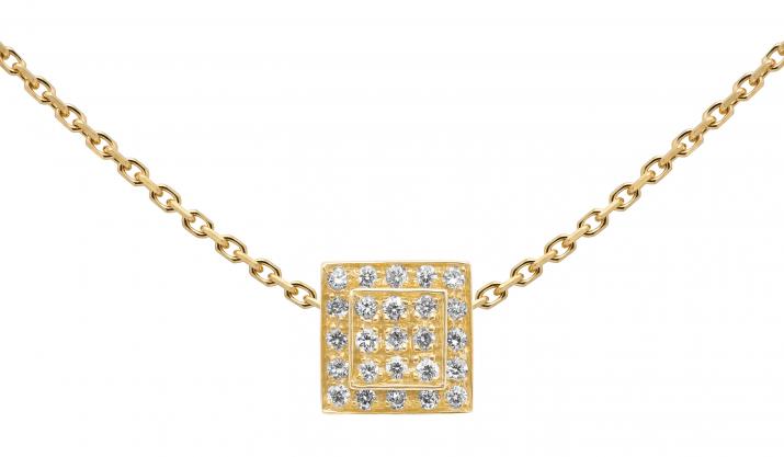 Collier chaîne avec 25 diamants or jaune - Redline
