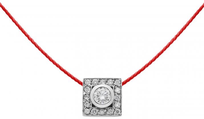 Collier fil So VIP cube or blanc - Redline