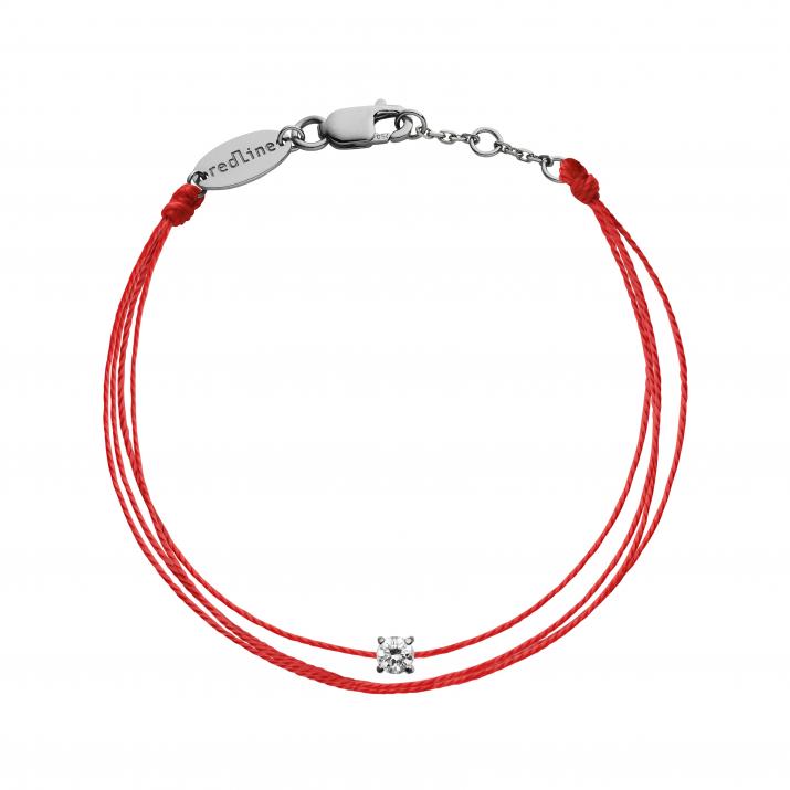 Bracelet multifil avec diamant 0.08 carat en serti griffé or noir - Redline