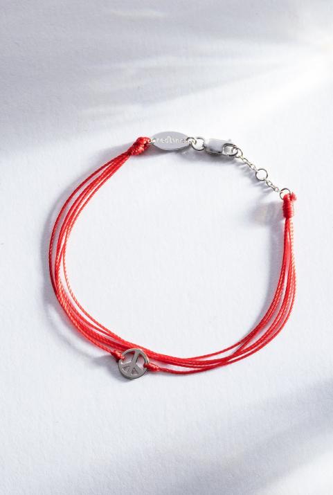 Bracelet multifil Mini Peace or blanc - Redline - 0++