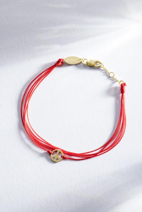 Bracelet multifil Mini Peace or jaune - Redline - 0++