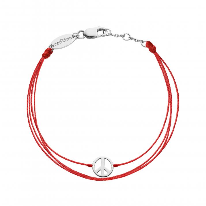 Bracelet multifil Mini Peace or blanc - Redline - 0++