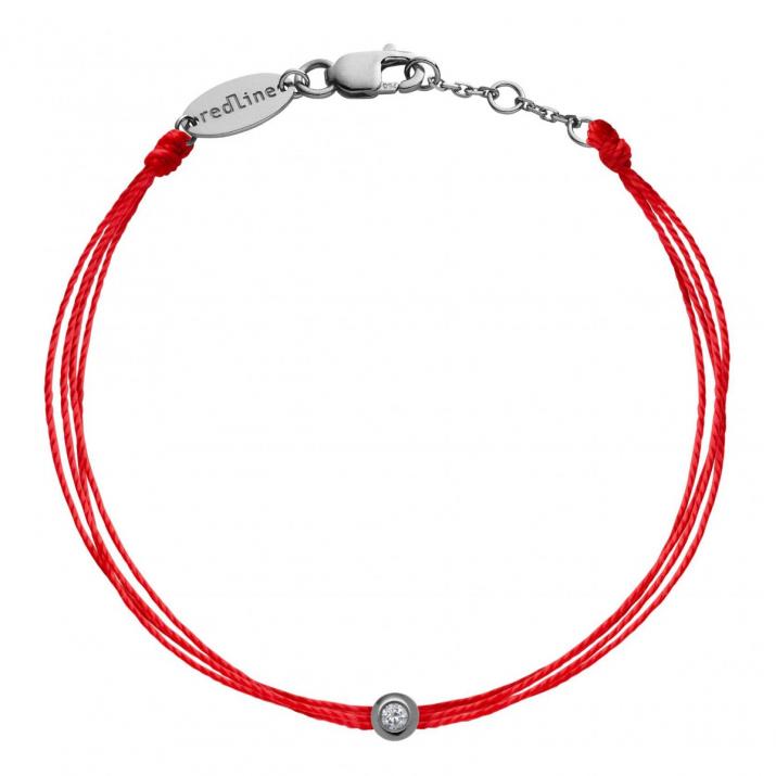 Bracelet multifil avec diamant 0.05 ct en serti clos or noir - Redline