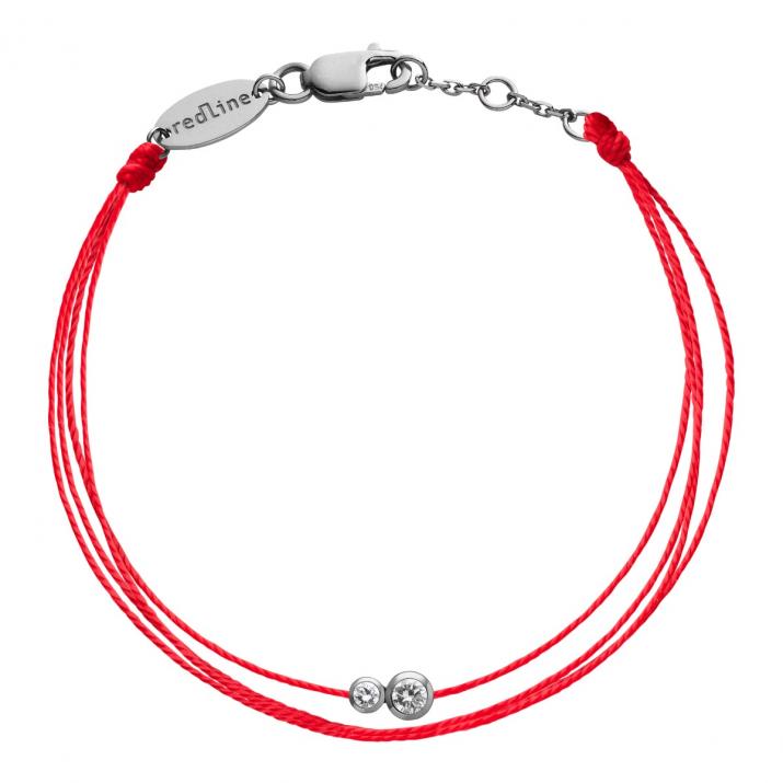 Bracelet homme multifil avec diamant 0.15 carat en serti clos or noir - Redline - 0++