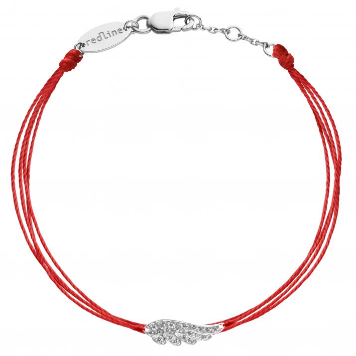 Bracelet multifil aile or blanc pavé diamants - Redline - 0++