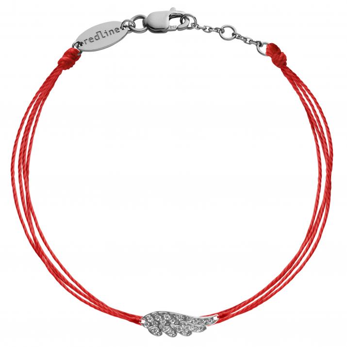 Bracelet multifil aile or noir pavé diamants - Redline - 0++