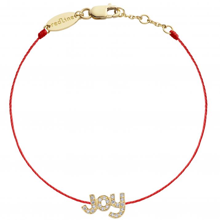 Bracelet fil Joy or jaune pavé diamants - Redline