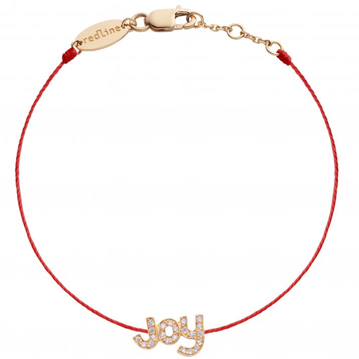 Bracelet fil Joy or rose pavé diamants - Redline