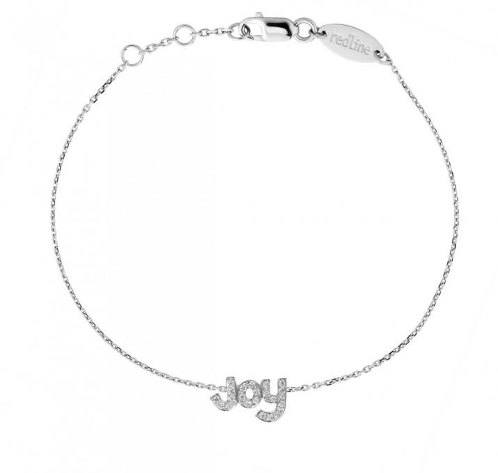 Bracelet chaîne Joy or blanc pavé diamants - Redline - 0++