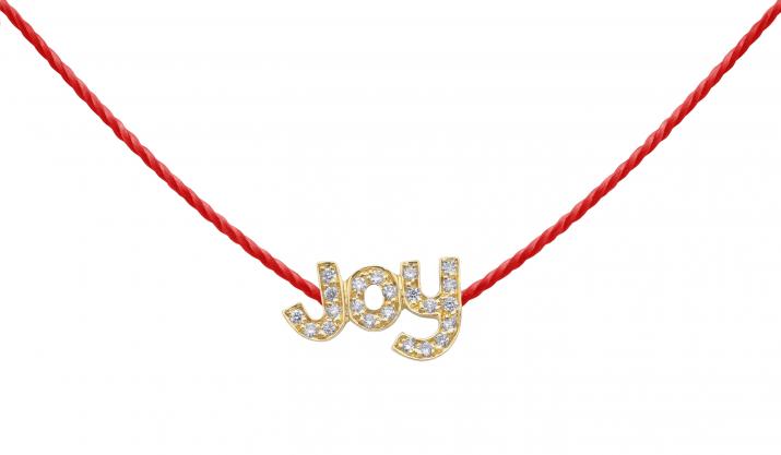 Collier fil Joy or jaune pavé diamants - Redline