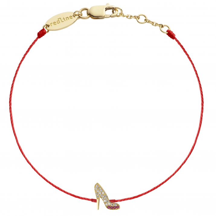 String Bracelet Gossip Dia+Rubis Yellow Gold RedLine Jewelry - Redline - 0++
