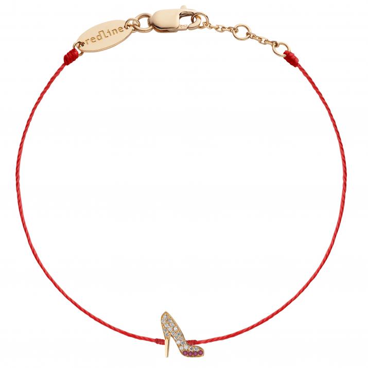 String Bracelet Gossip Dia+Rubis Rose Gold RedLine Jewelry - Redline - 0++