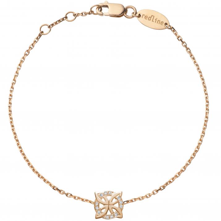 Chain Bracelet Rosace Rose Gold RedLine Jewelry - Redline - 0++