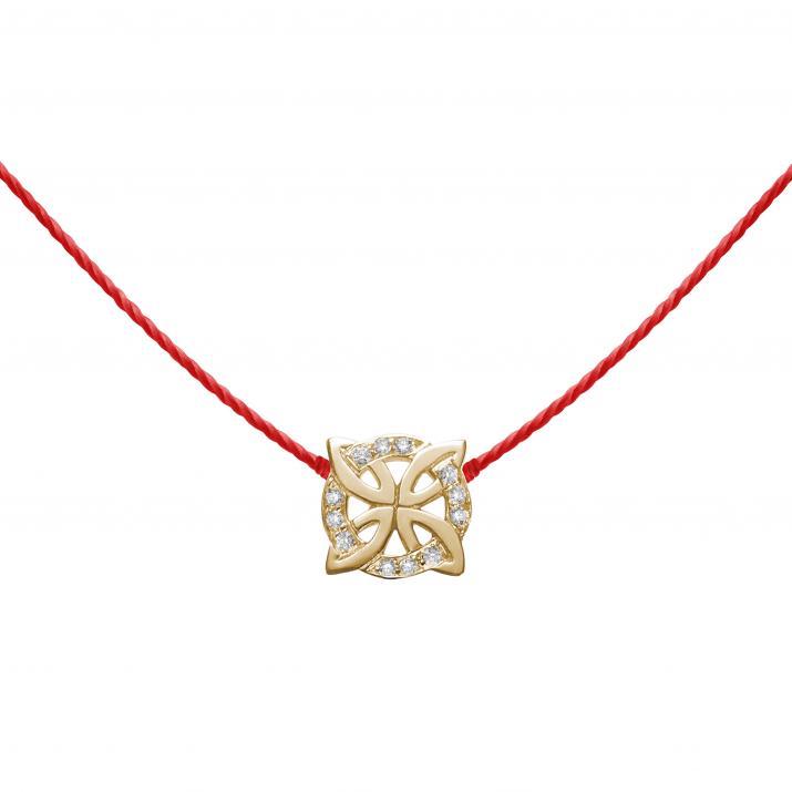 String Necklace Rosace Yellow Gold RedLine Jewelry - Redline - 0++