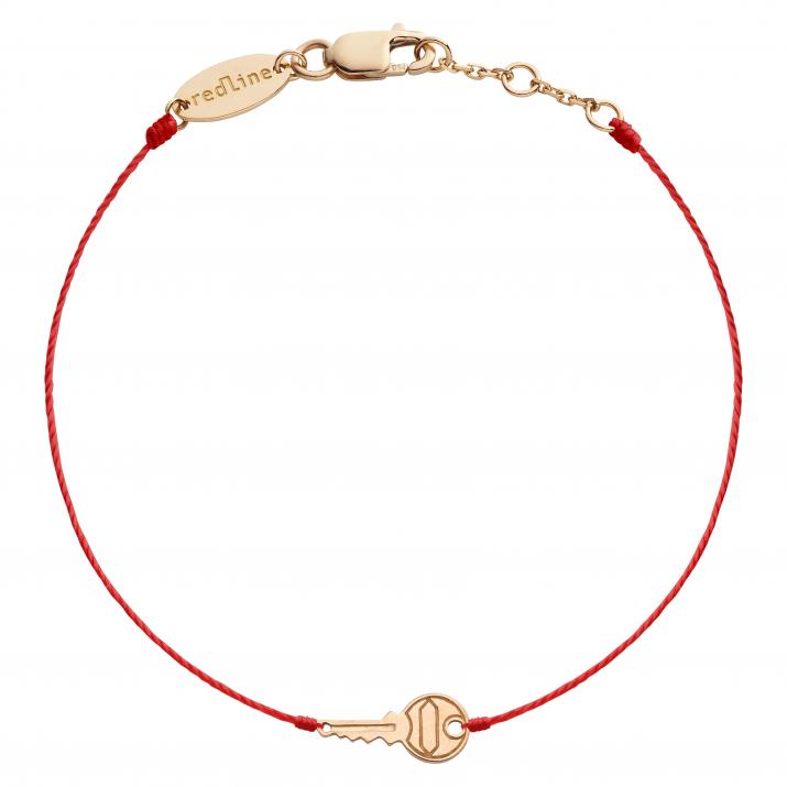 Bracelet fil clé or rose - Redline