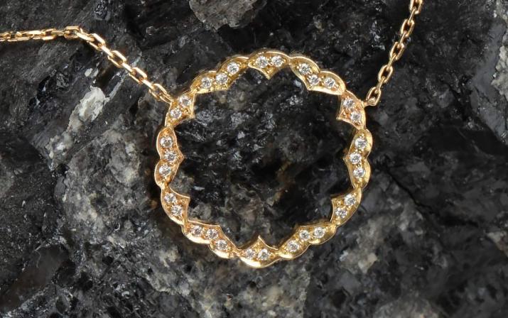 Chain Necklace Shinning Sun Yellow Gold RedLine Jewelry - Redline - 0++