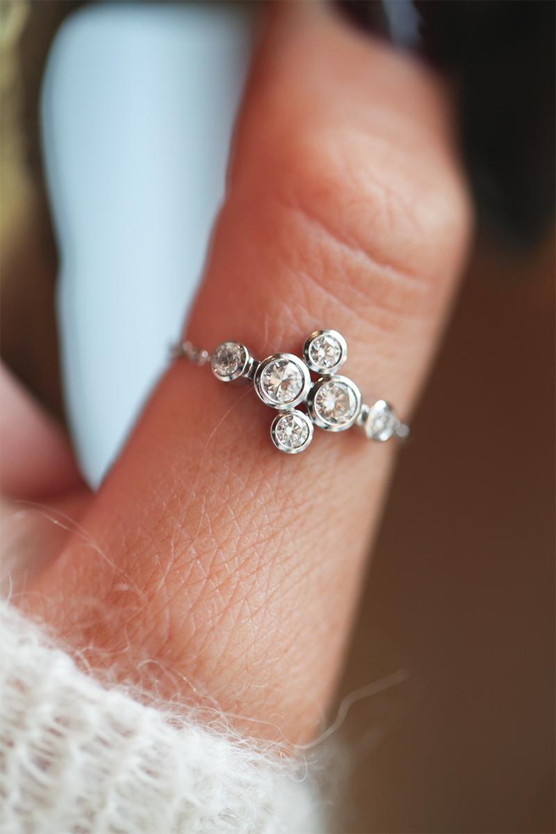 Redline Paris Bague The full chaine or blanc Redline