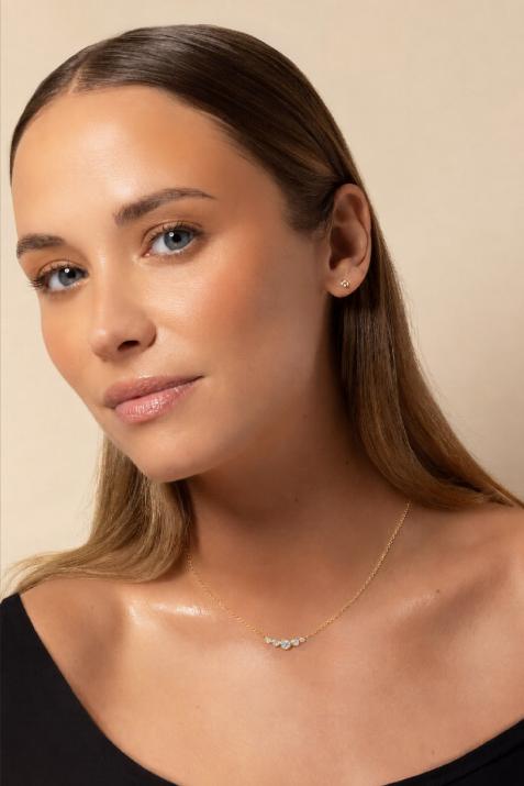 Collier chaîne avec diamants 0.50 carat en serti clos or jaune - Redline - 0++
