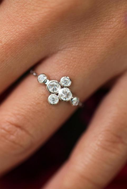 Bague The Full Chaîne Or Blanc - Redline - 0++