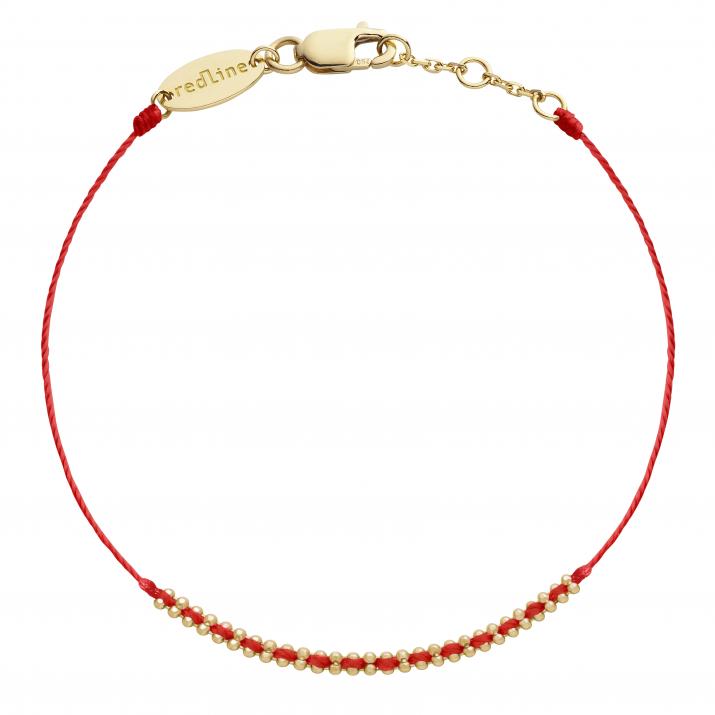Bracelet fil avec maille or jaune - Redline - 0++
