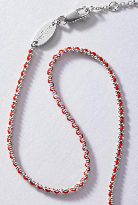 Collier RDC fil et chaîne entrelacés or blanc - Redline - 0++