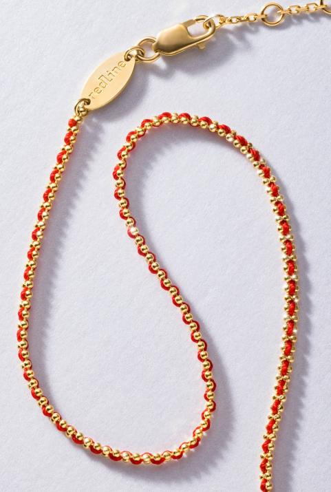 Collier RDC fil et chaîne entrelacés or jaune - Redline - 0++