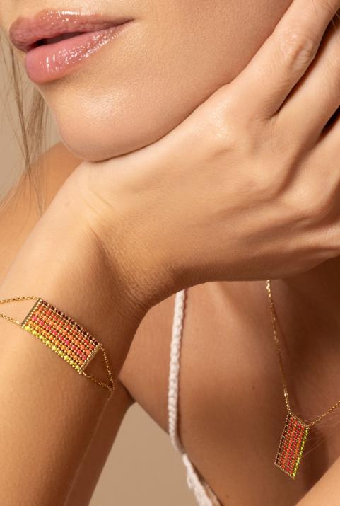 Bracelet Chaîne Femme en Or Jaune - Redline - 0++