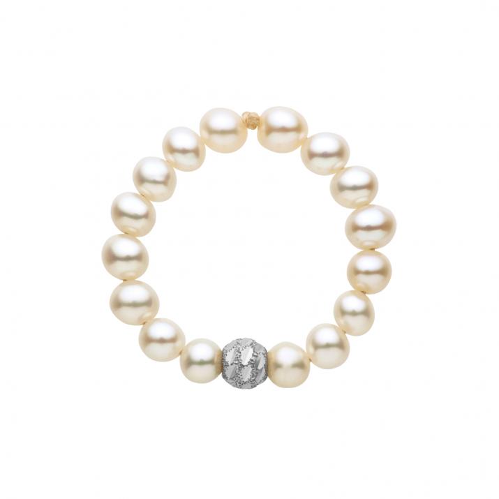 Pearl string ring Diamond & Pearl (L) Sweety White Gold RedLine Jewelry - Redline - 0++