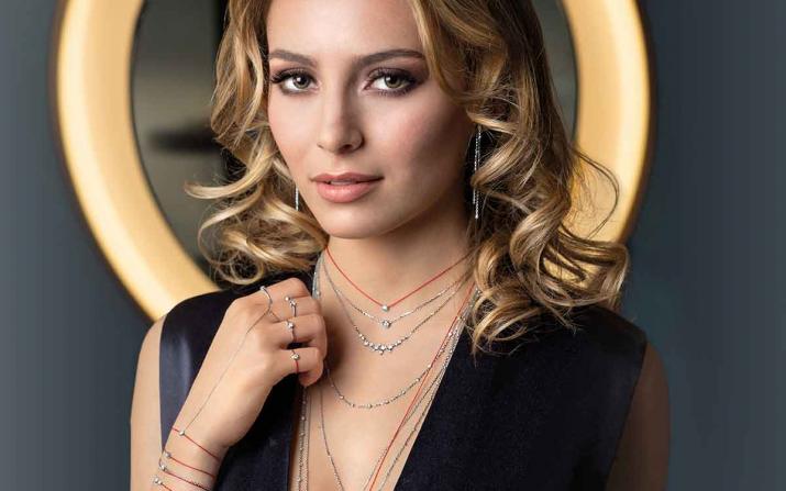 Sautoir chaîne or jaune avec diamant 0.44 ct - Redline - 0++