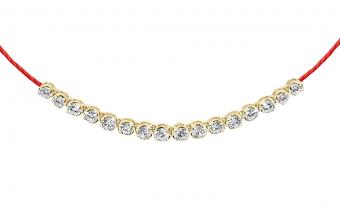 Bague Dolly-Bijoux Taille 48 - Fleur Rubis & Diamant Cz Sur Plaqué Or 18K - Neuf