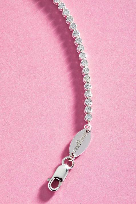 Bracelet rivière de diamants 1.05 carats en serti griffe or blanc - Redline - 0++