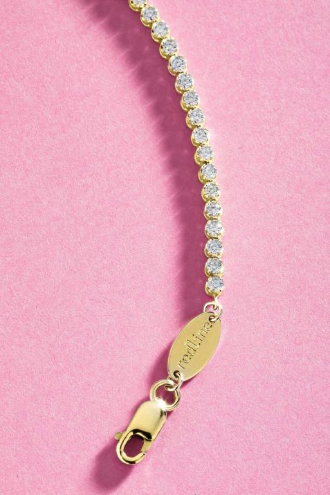 Bracelet rivière de diamants 1.05 carats en serti griffe or jaune - Redline - 0++