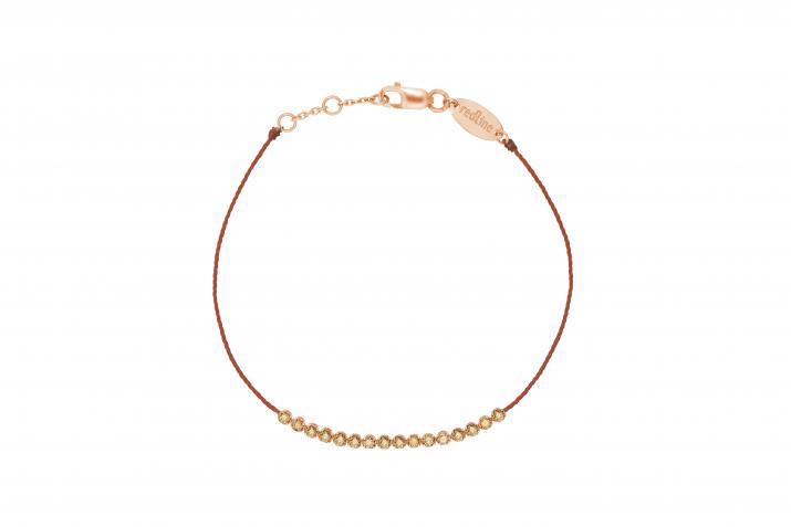 String Bracelet Marilyn Diamants Champagnes Rose Gold RedLine Jewelry - Redline - 0++