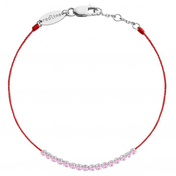 String Bracelet Marilyn Saphirs Roses White Gold RedLine Jewelry - Redline - 0++