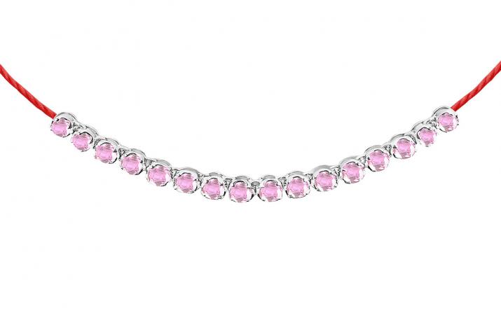 String Bracelet Marilyn Saphirs Roses White Gold RedLine Jewelry - Redline - 0++