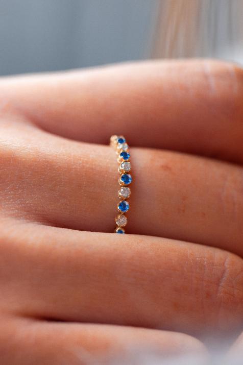 Bague Marilyn Colored Saphir Or Jaune - Redline - 0++