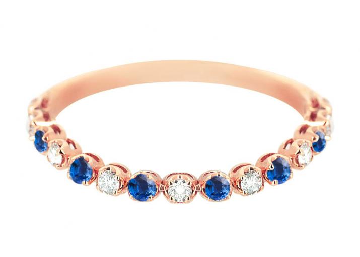 Bague Marilyn Colored Saphir Or Rose - Redline - 0++