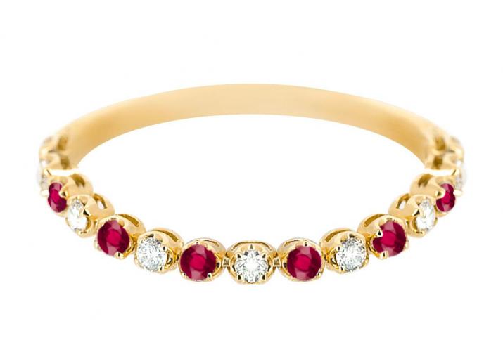 Bague Marilyn Rubis Or Jaune - Redline - 0++