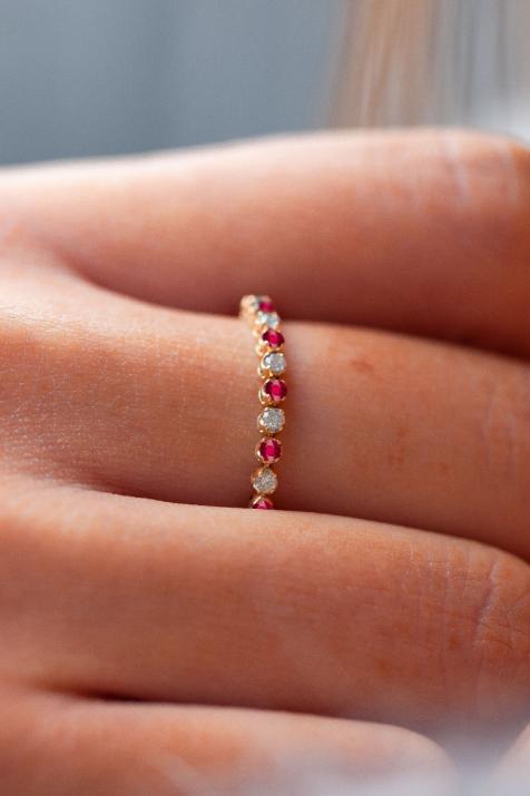 Bague Marilyn Rubis Or Jaune - Redline - 0++