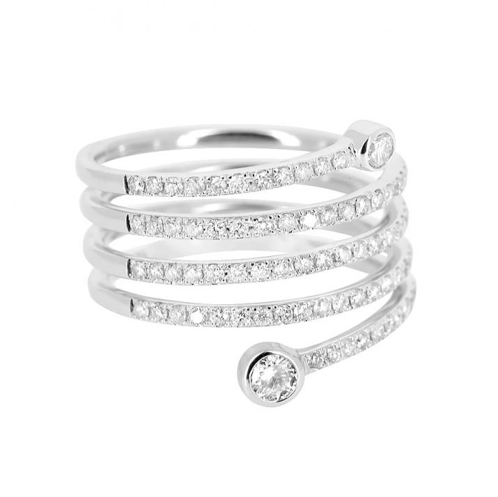 Bague or blanc Maniérée en diamant - Redline - 0++