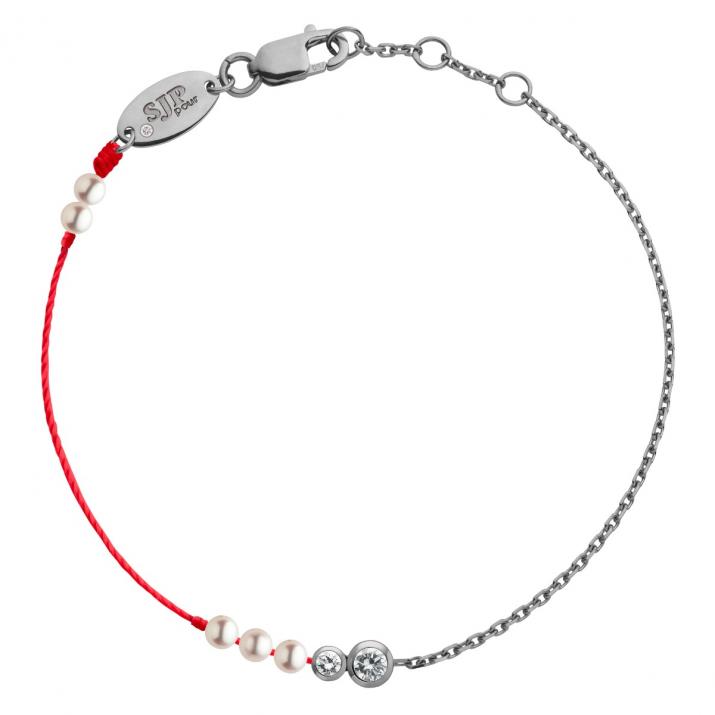 Bracelet or noir fil et chaîne exclusif par Sarah Jessica Parker - Redline - 0++