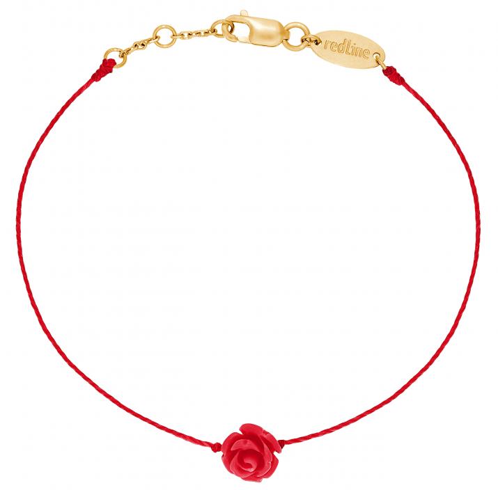 Bracelet fil or jaune fleur - Redline