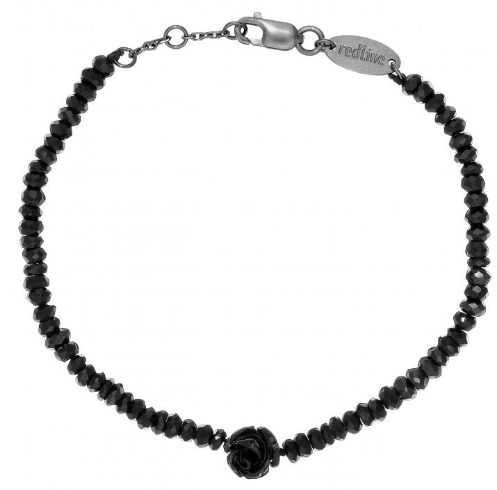 Bracelet en onyx avec rose or rose - Redline